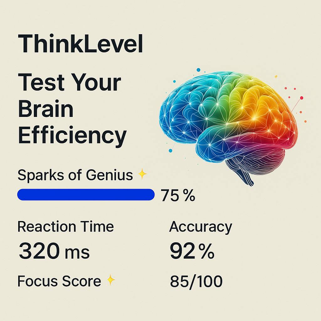 ThinkLevel — Brain Efficiency Test
